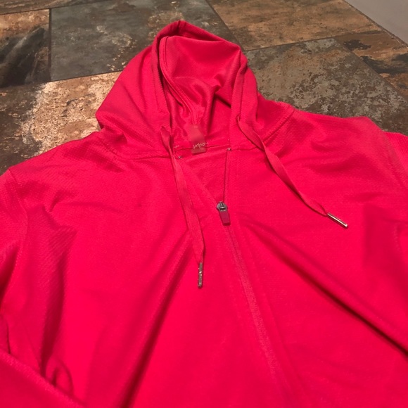 Neon Pink Hyba Athletic Zip Up Hoodie - Picture 3 of 6